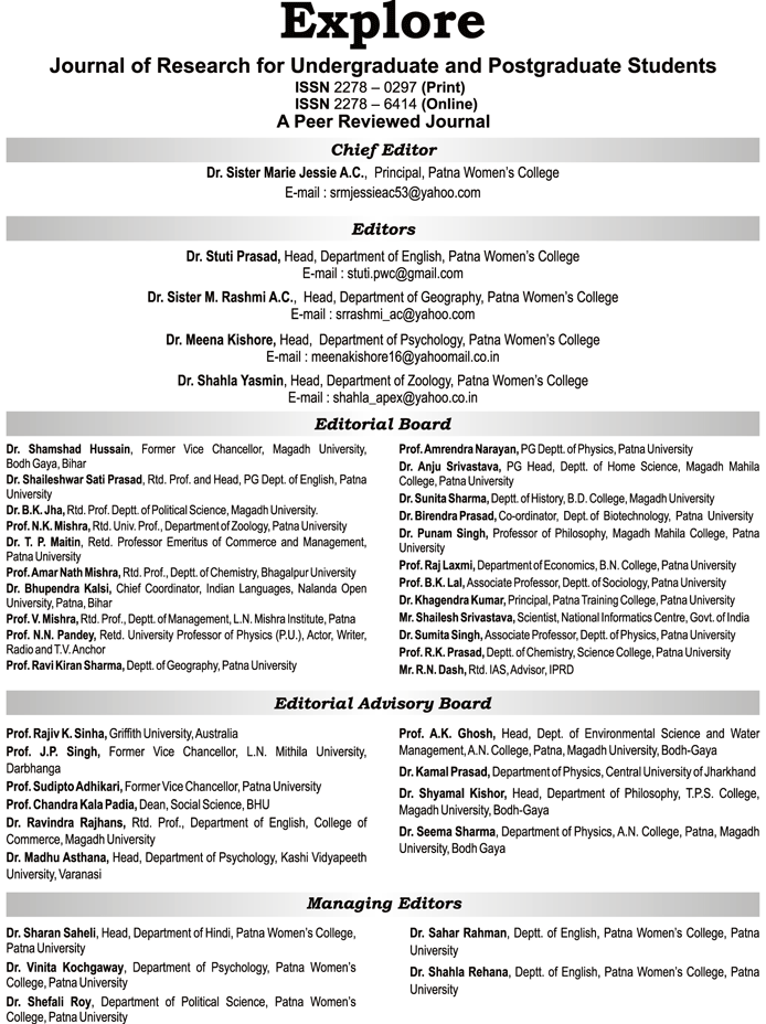 Best College in Patna | EDITORIAL BOARD
